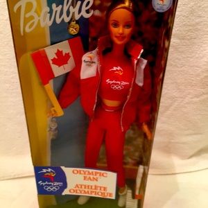 Barbie collectable Olympic fan